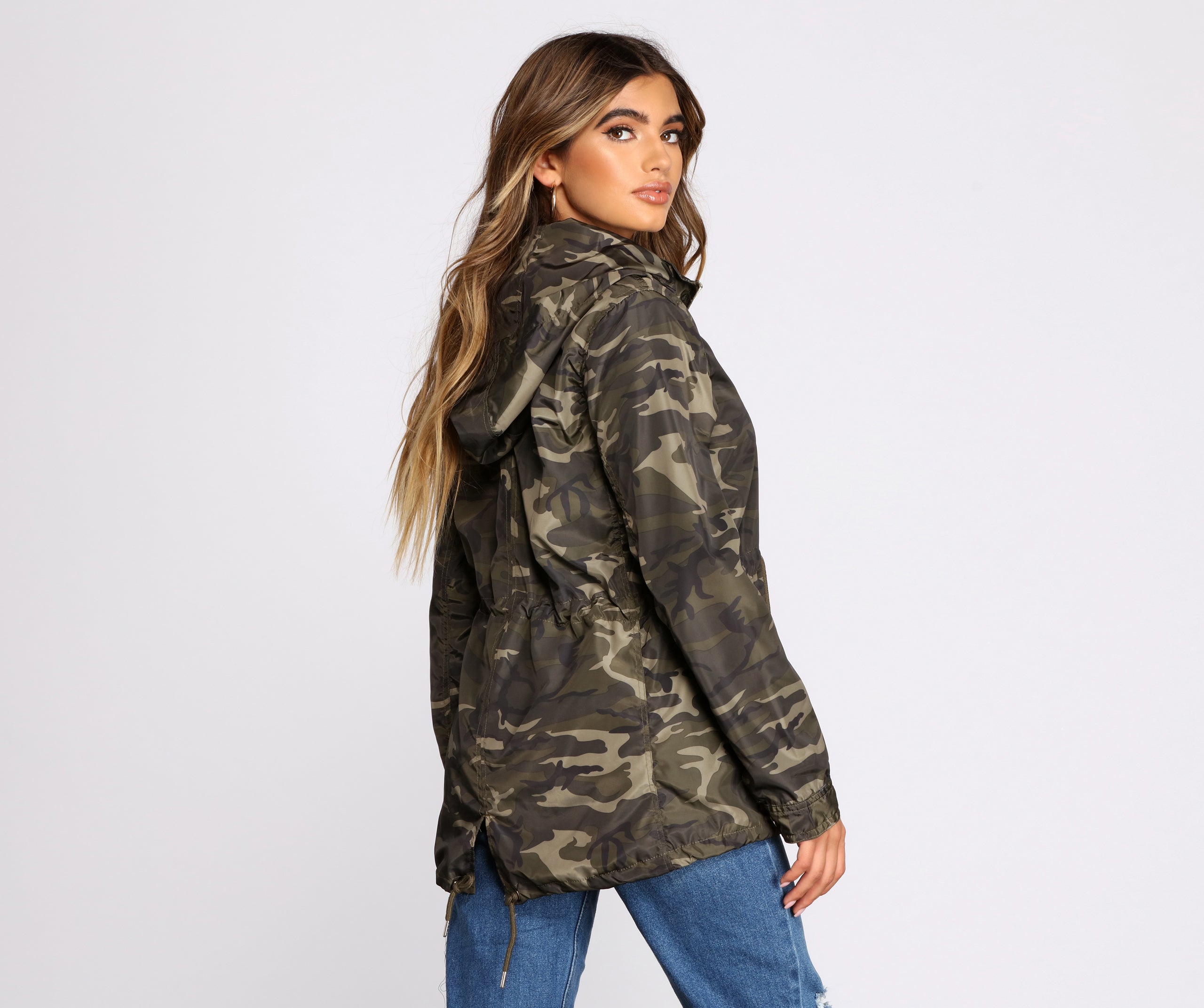 Under The Radar Camo Nylon Anorak