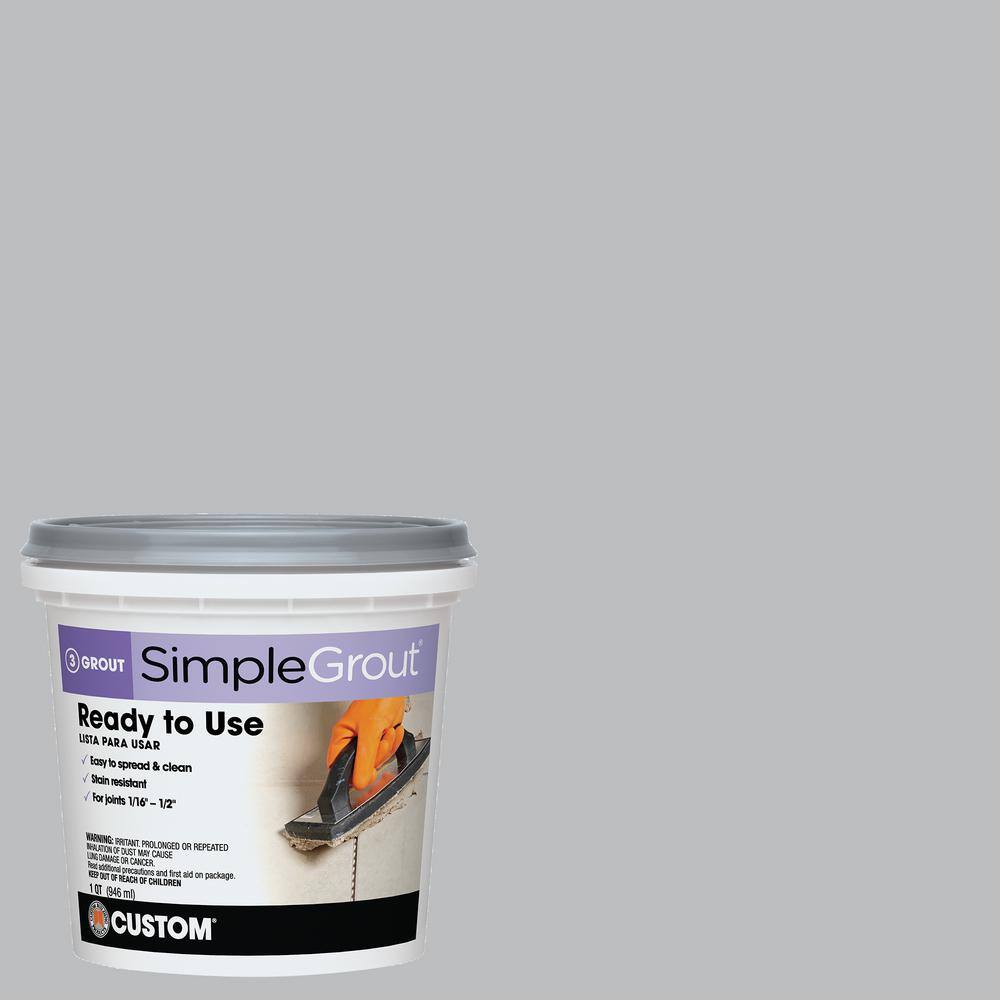 Custom Building Products SimpleGrout #115 Platinum 1 qt. Pre-Mixed Grout PMG115QT