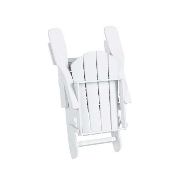 Polytrends Laguna Weather Resistant Outdoor Patio Folding Adirondack Chairs (Set of 4)