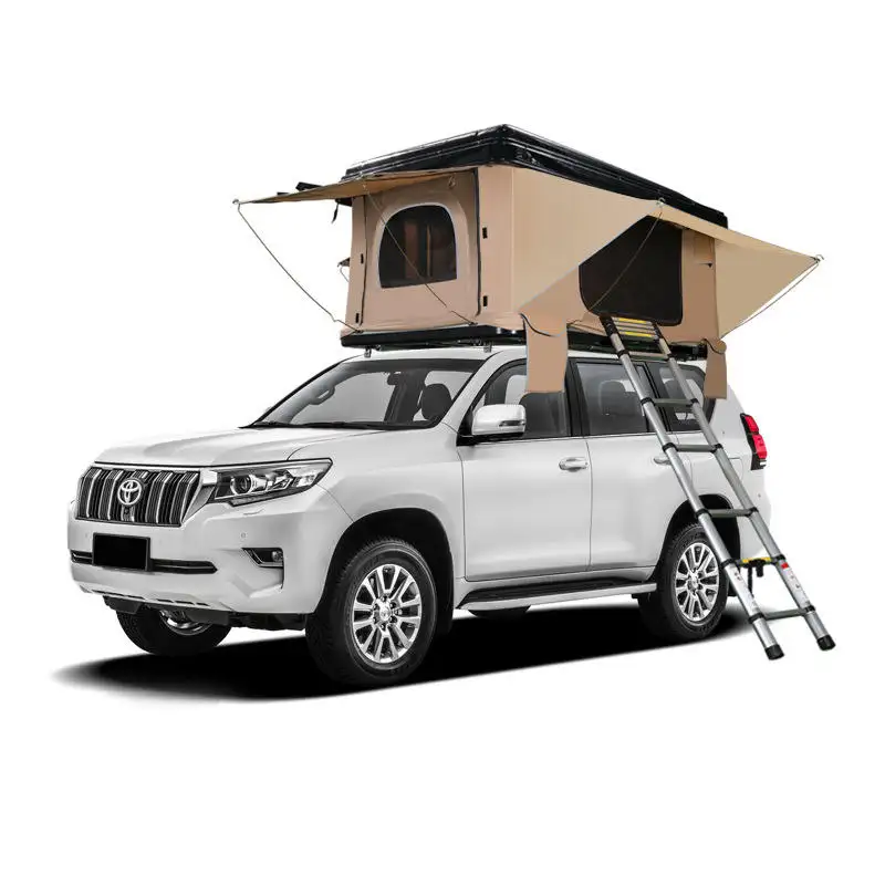 waterproof mounted auto camper trailer rack camping car Hard Shell Roof Top Tent