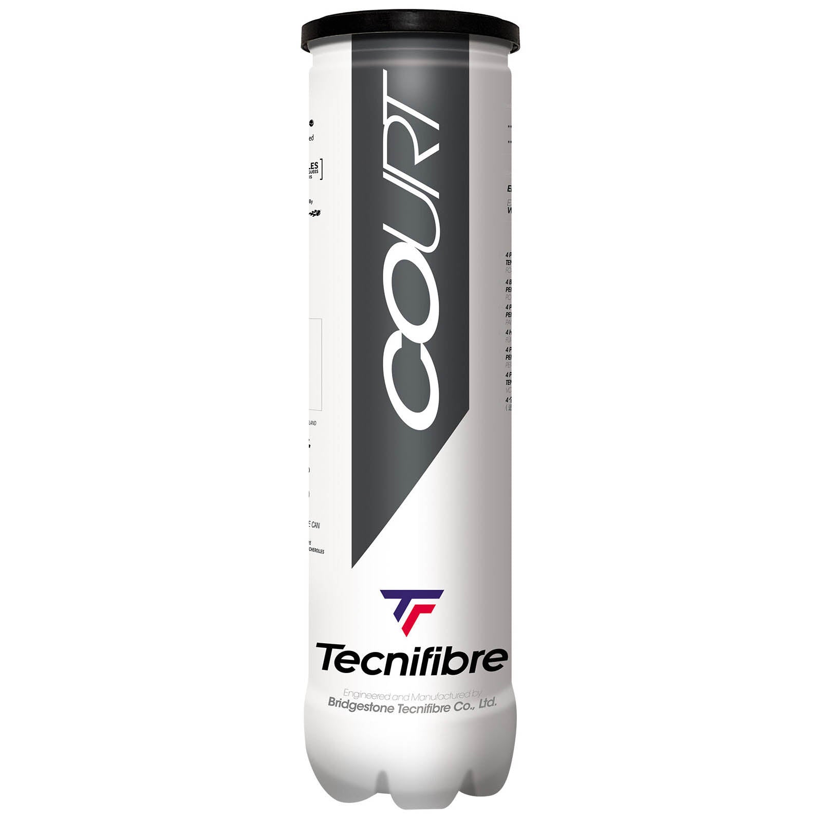 Tecnifibre Court Tennis Balls - Tube of 4