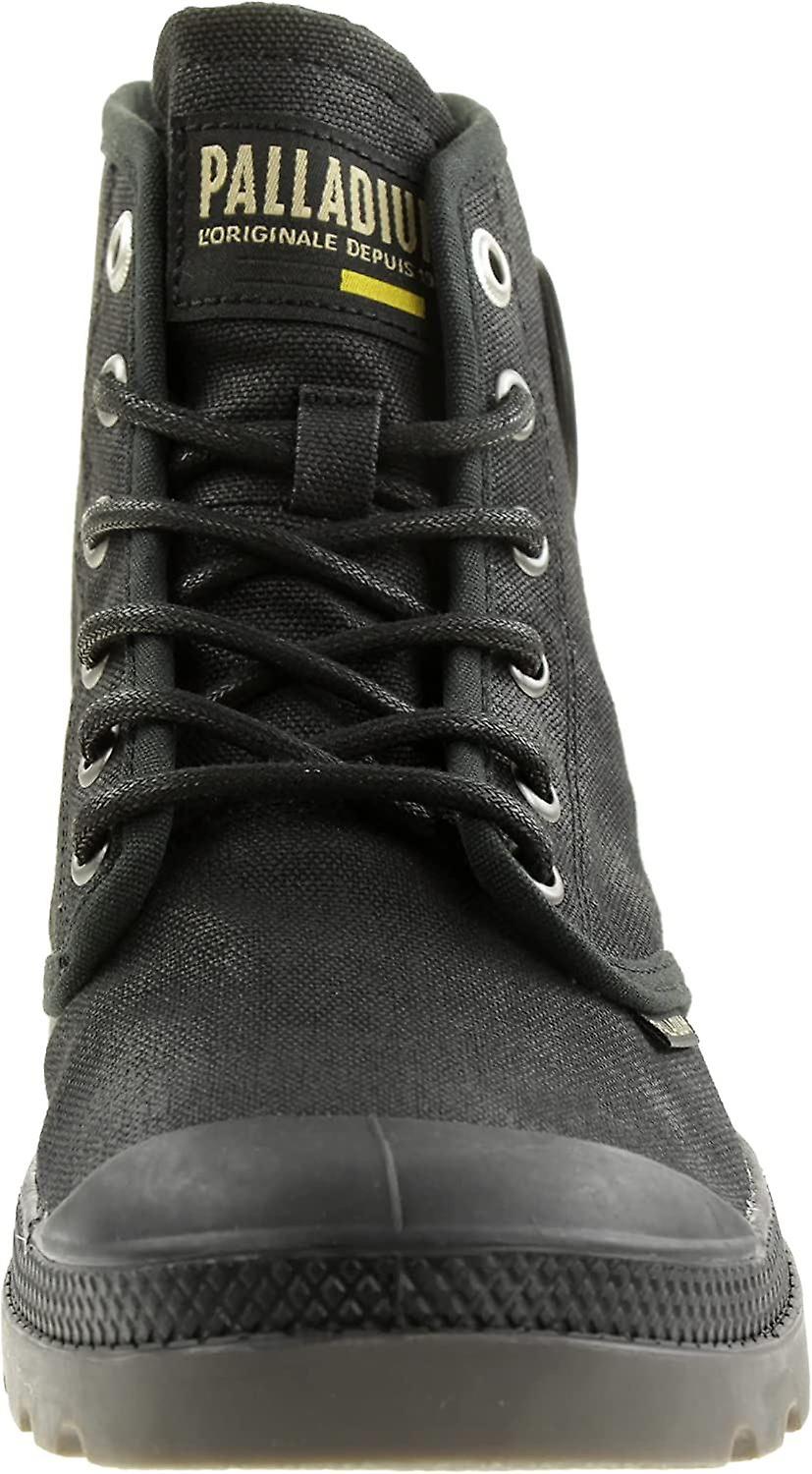 Palladium Pampa Hi Black Mens Waxed Canvas Ankle Mid Boots-7