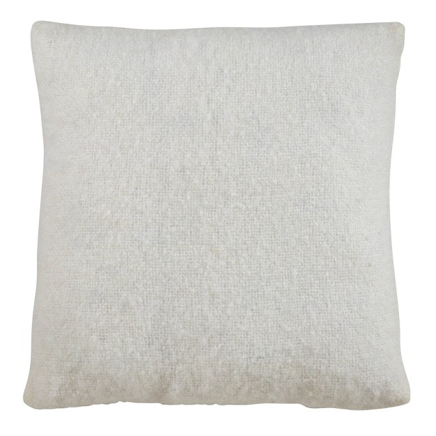 Faux Mohair Poly Filled Square Throw Pillow Saro Lifestyle