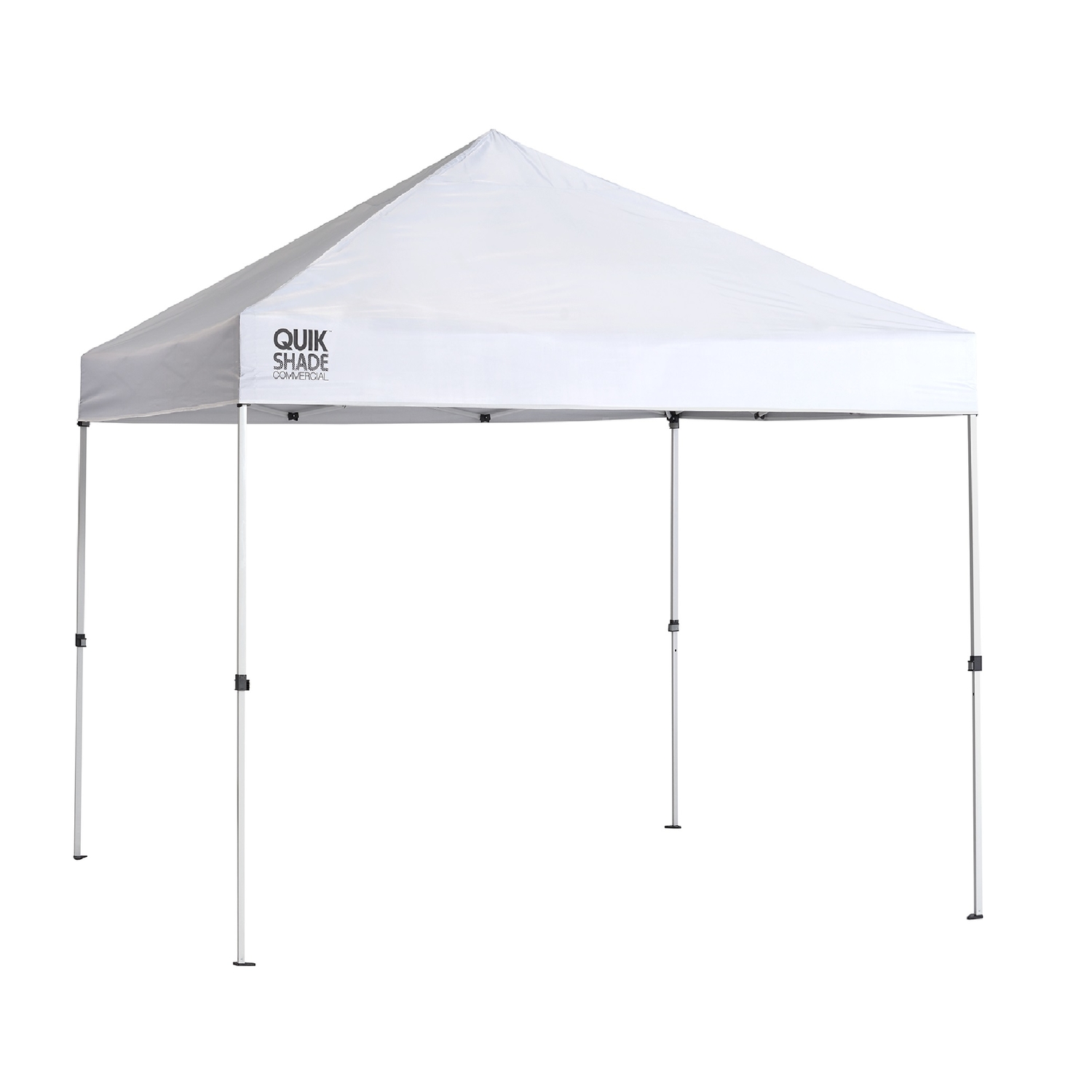 Quik Shade Polyester Peak Straight Leg Pop-Up Canopy 10 ft. H X 10 ft. W X 10 ft. L