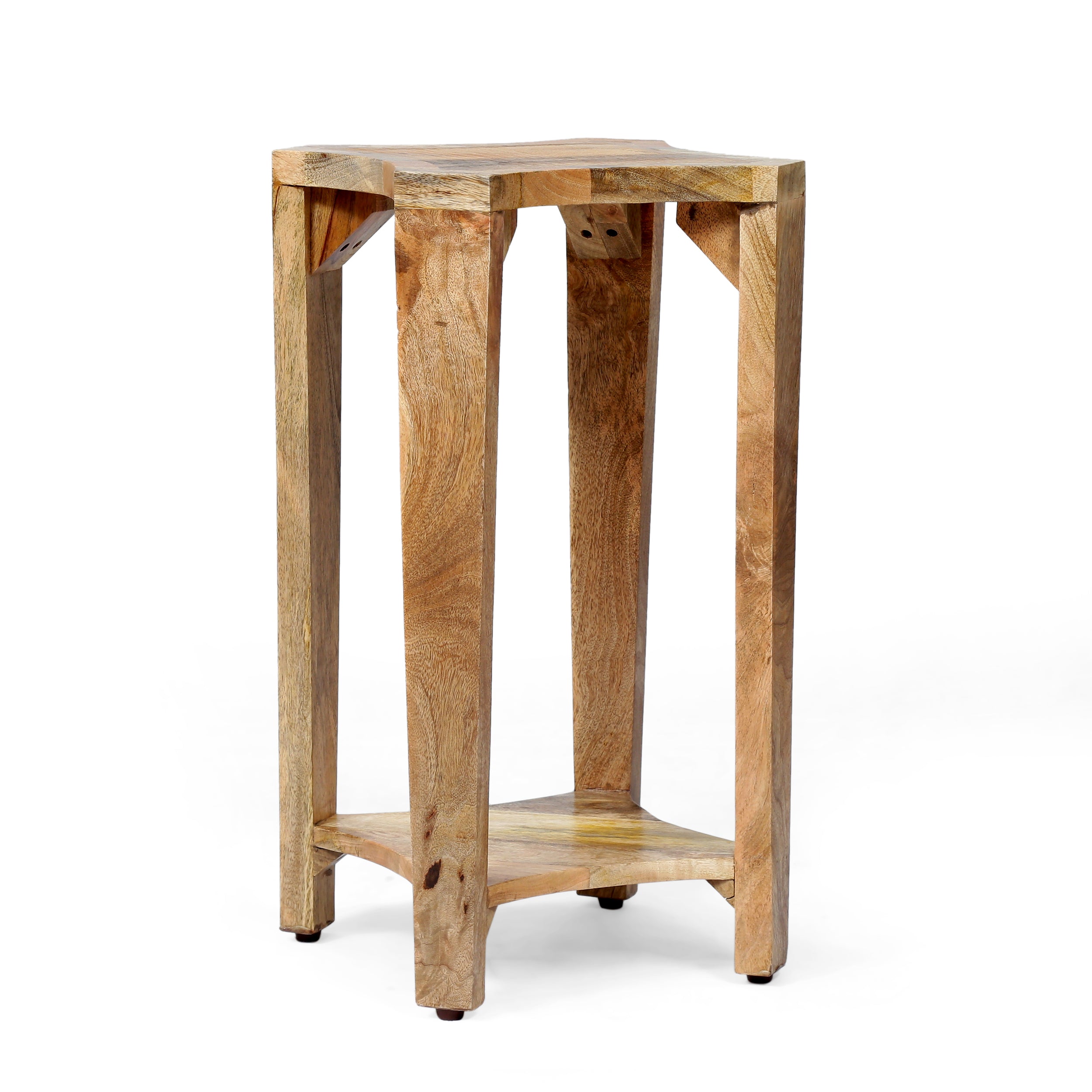 Bruce Handcrafted Boho Mango Wood Side Table