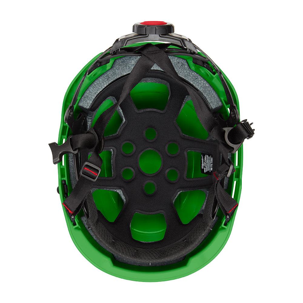 Milwaukee Green Safety Helmet with BOLT Class E