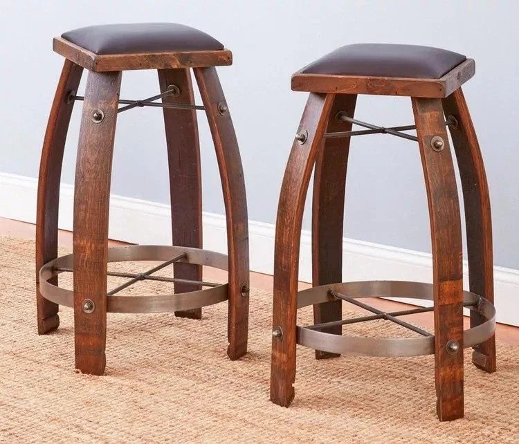 ✨Oak Wine Barrel Table(1 TABLE + 2 CHAIRS)