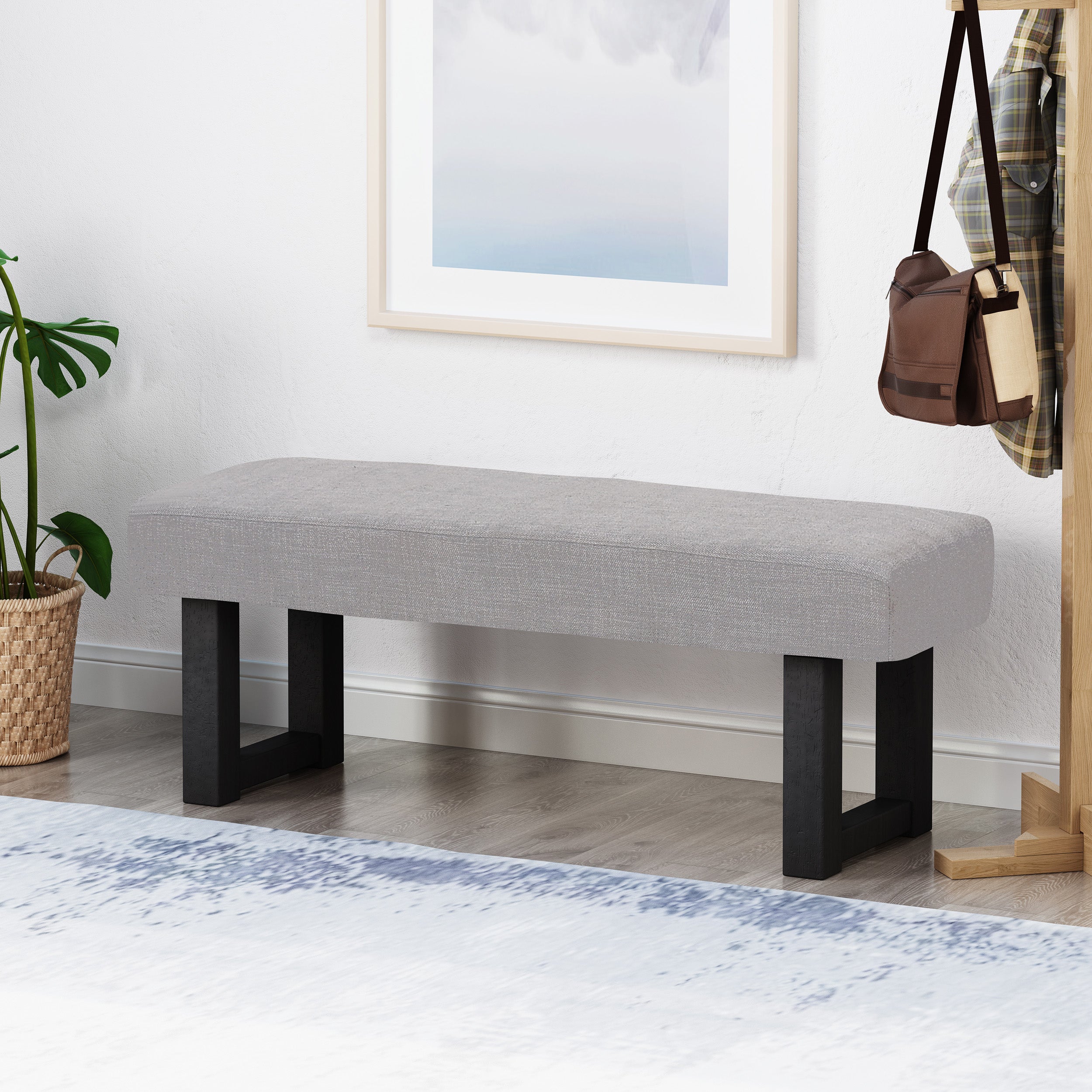 Shelby Boho Fabric Bench