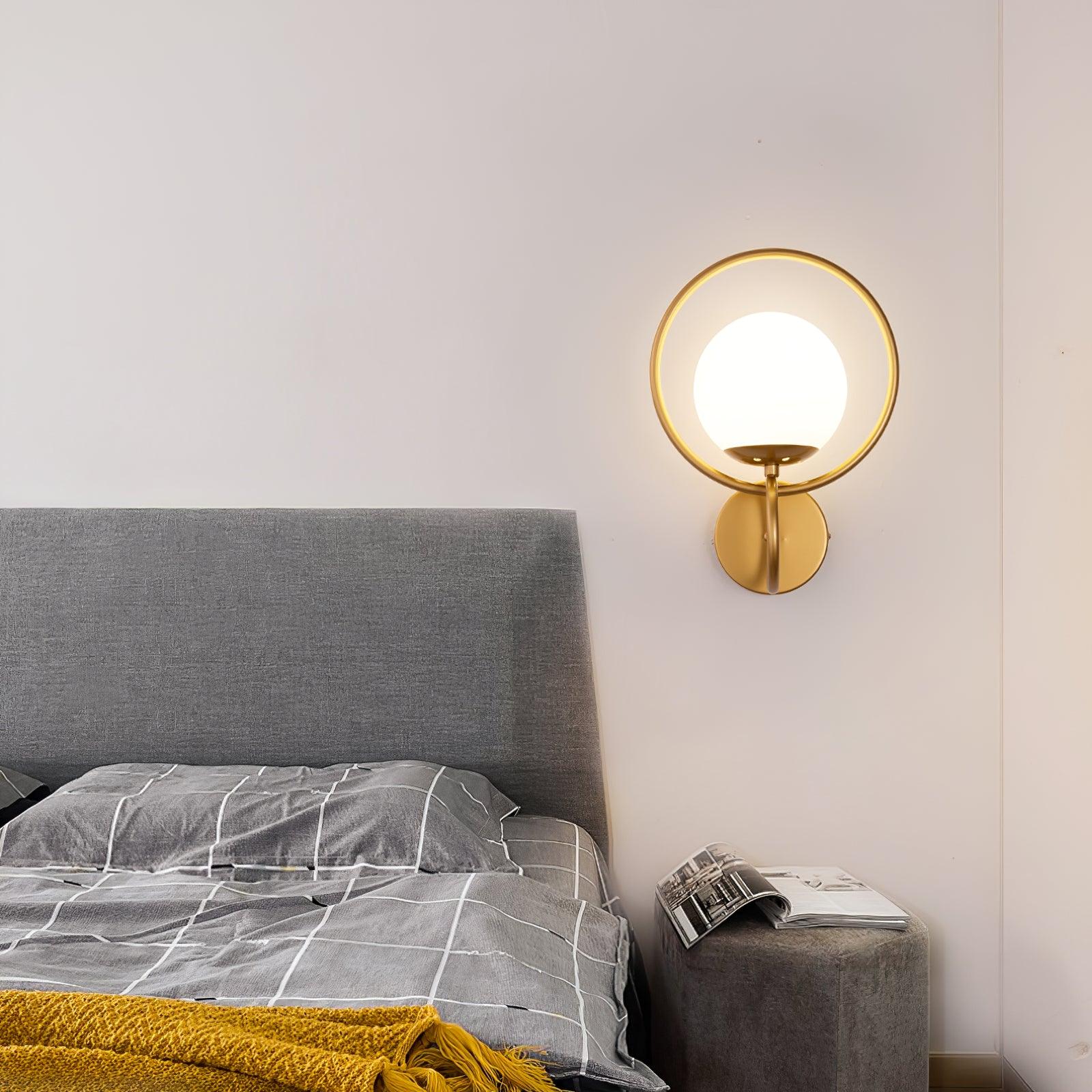 Fort Halo Gold Wall Light