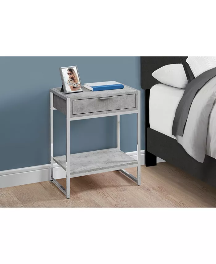 Monarch Specialties Accent Table - 24 H Cement