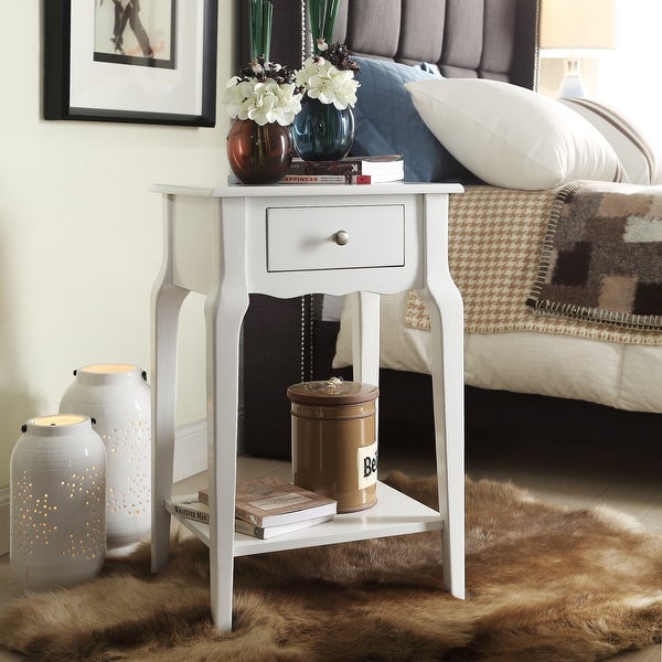 Daniella 1-Drawer Wood Storage Accent End Table by iNSPIRE Q Bold