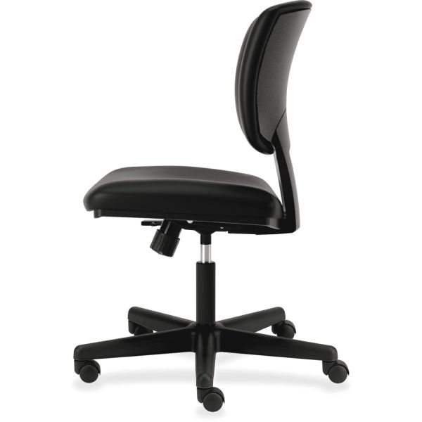 HON Volt Series Leather Task Chair with Synchro-Tilt， Supports Up to 250 lb， 18