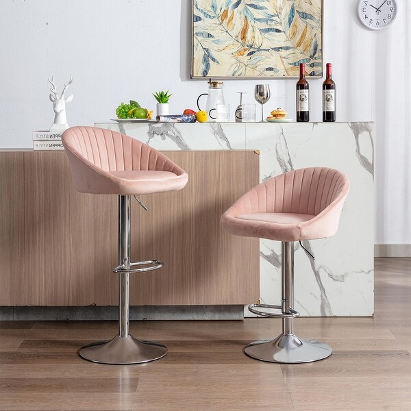 Adjustable Counter Height Bar Stools Set of 2