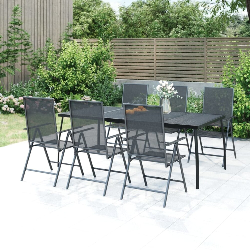 vidaXL Patio Table Anthracite 19.7\