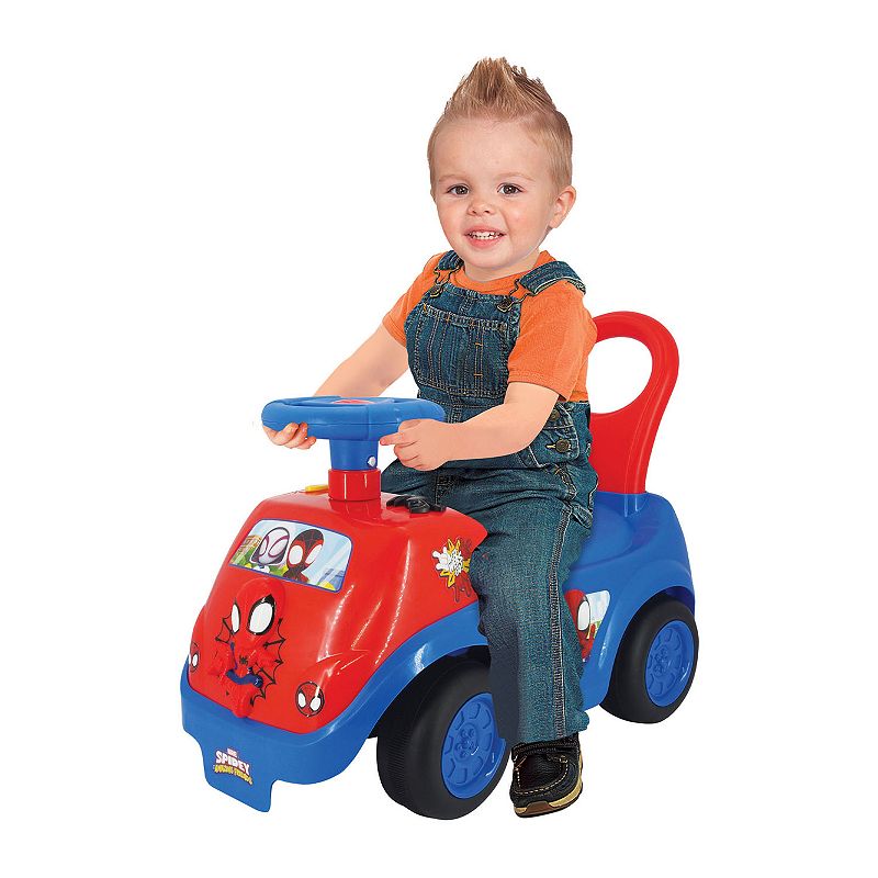 Marvel Spider-Man Light and Sound Activity Ride-On Vehicle By Trademark Global