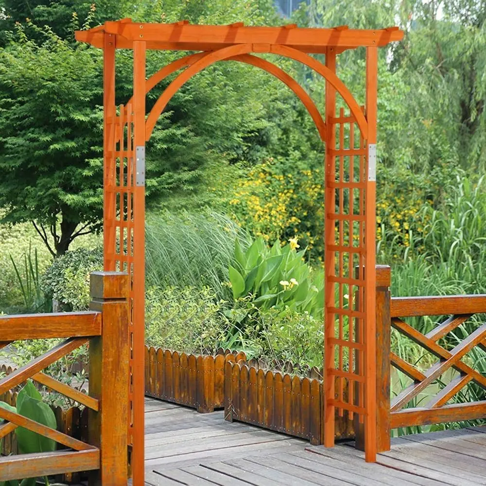 Wood Arbor Arch Wedding Arches for Ceremony Garden Trellis Arbor