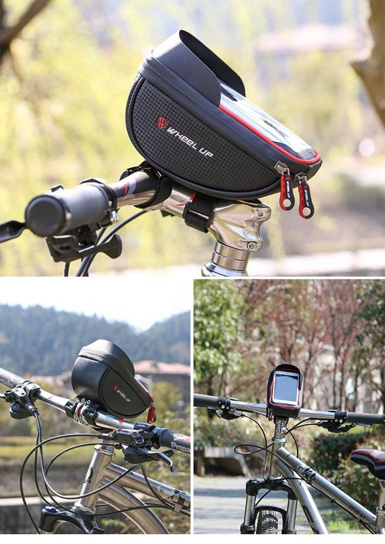 Bike Motorcycle Handlebar Bag Tube Frame Cycling Waterproof Bicycle Front Bag