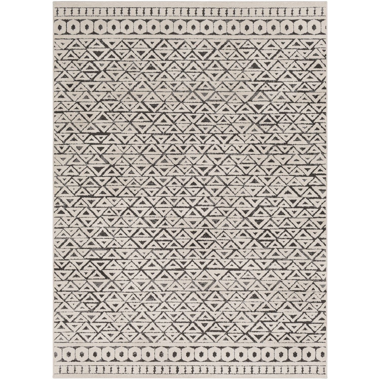 Bahar Rug in Medium Gray & Charcoal