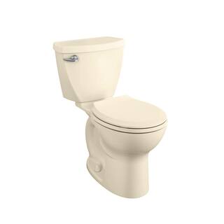 American Standard Cadet 3 FloWise Tall Height 2-Piece 1.28 GPF Single Flush Round Toilet with Slow Close Seat in Bone 3377.128ST.021