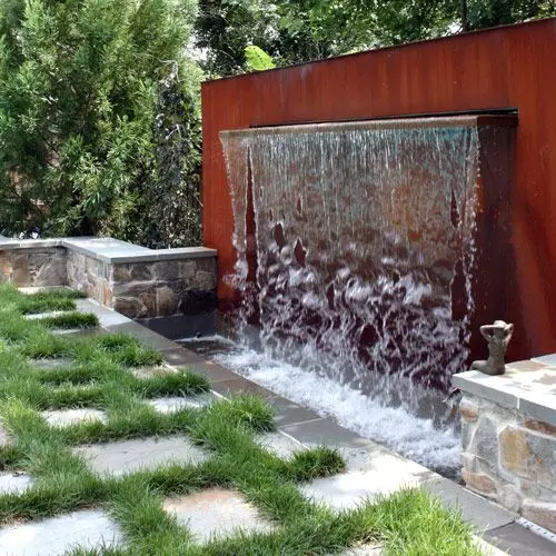 High quality modern metal water features gardens waterfall fountain outdoor for park project hot selling