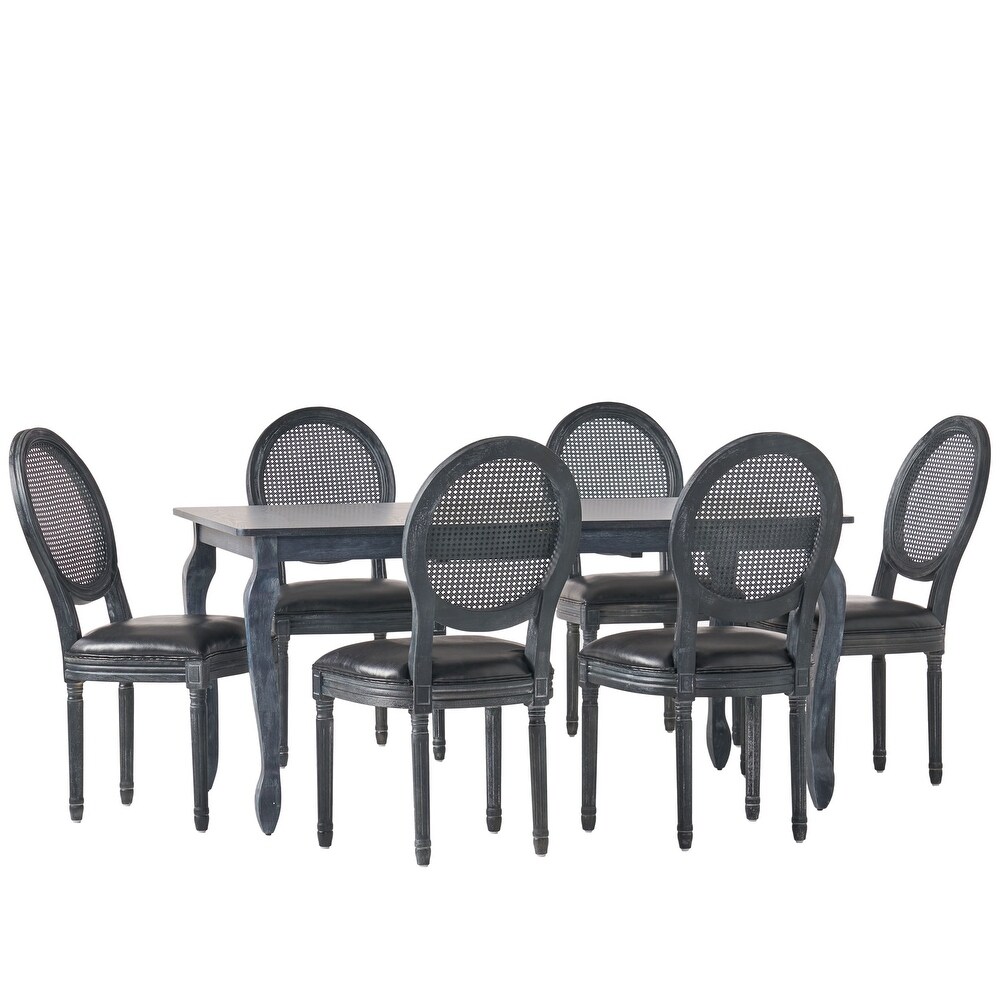 Alachua Upholstered Expandable 7 Piece Dining Set by Christopher Knight Home