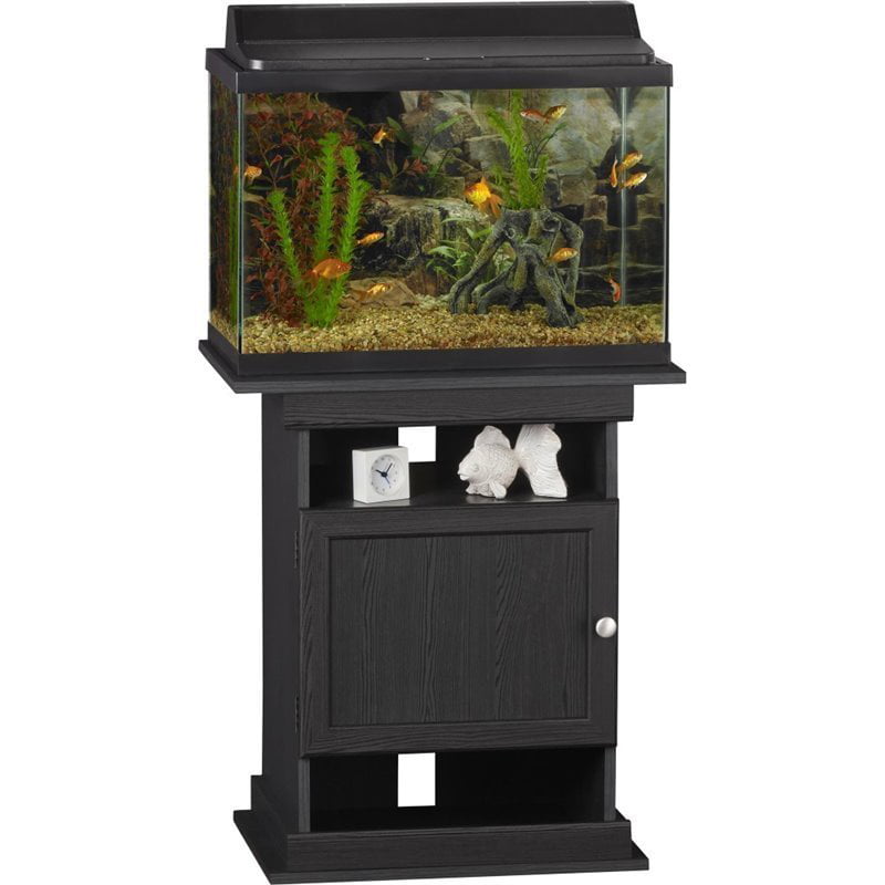 Bowery Hill 10/20 Gallon Aquarium Stand in Black Oak