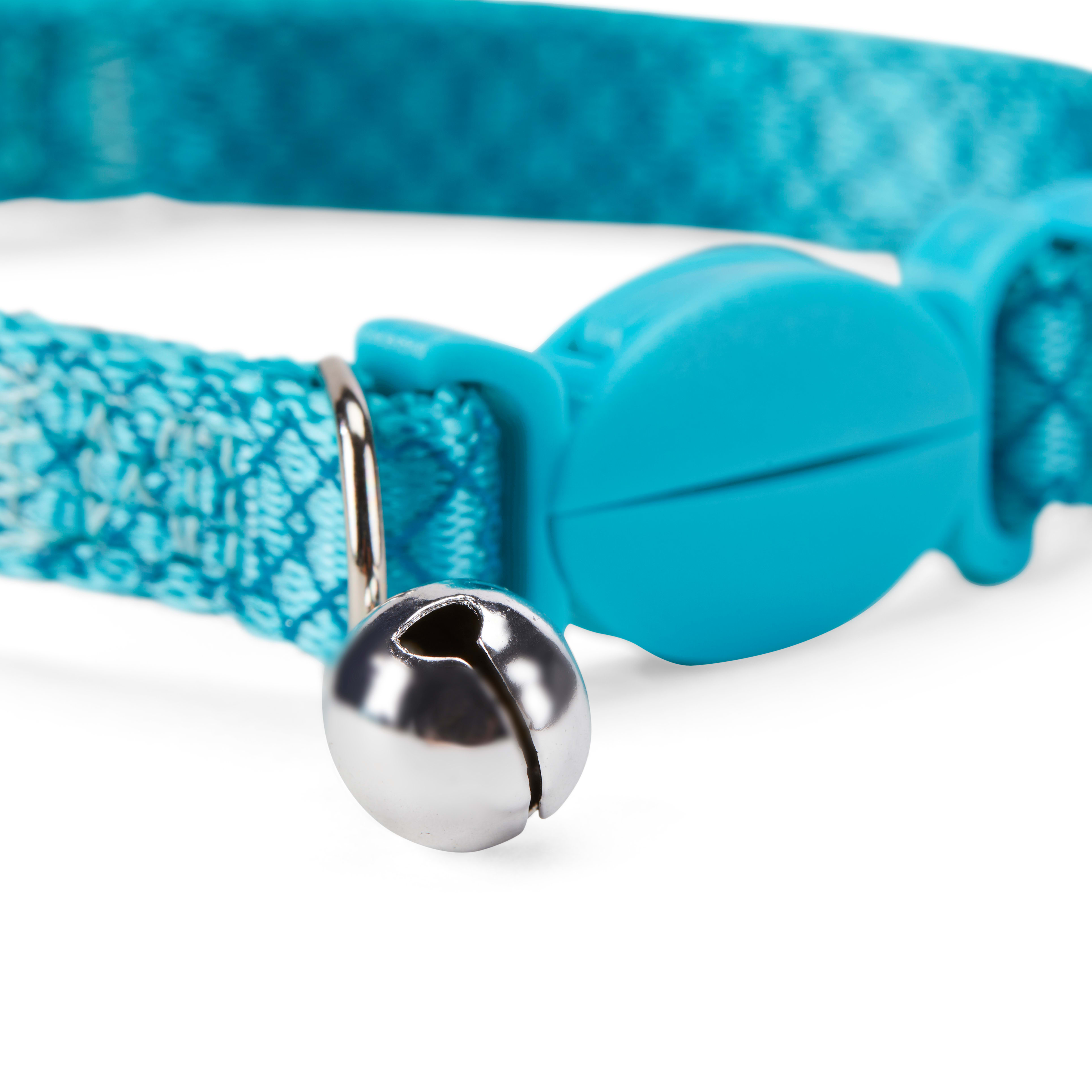 YOULY Turquoise Breakaway Cat Collars， Pack of 2