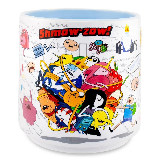 Silver Buffalo Adventure Time Characters Single Stackable Ceramic Mug Holds 13 Ounces