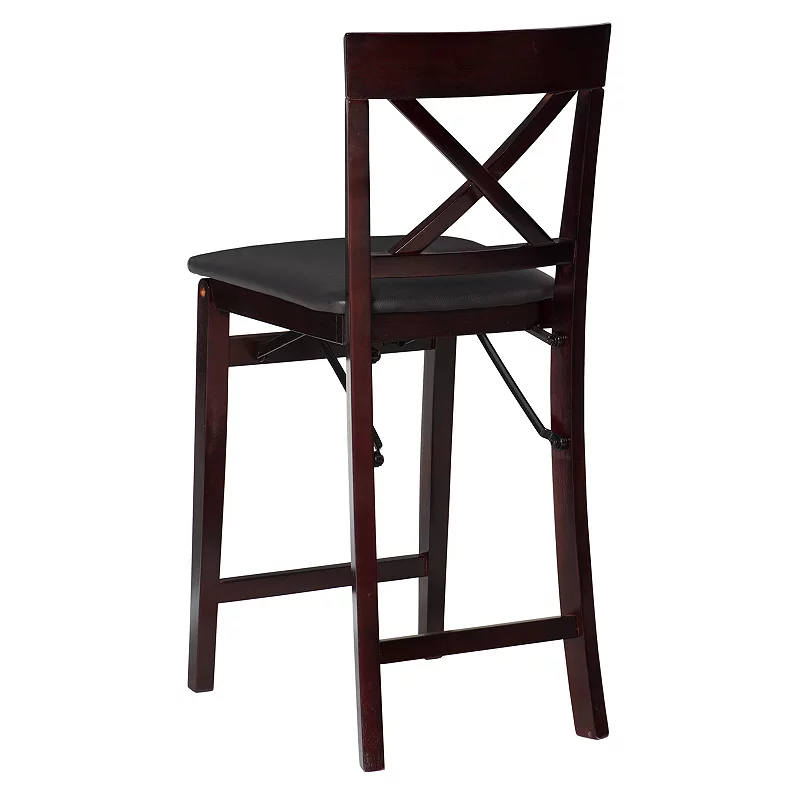 Linon Triena X-Back Folding Counter Stool