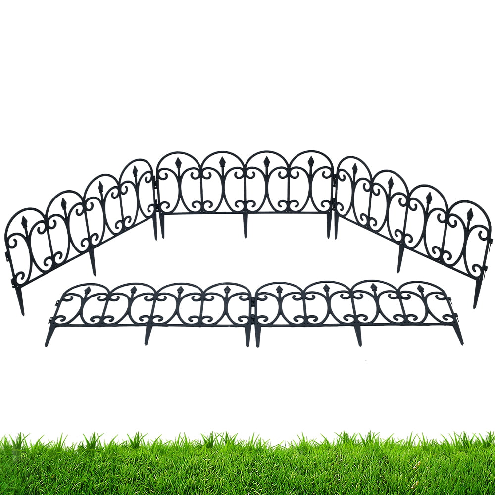 Relax love Decorative Garden Fence Lawn Path Plant Pile Decoration Garden Edge Picket Fence Courtyard Landscape Decoration