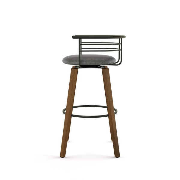 Amisco Colt Swivel Counter and Bar Stool