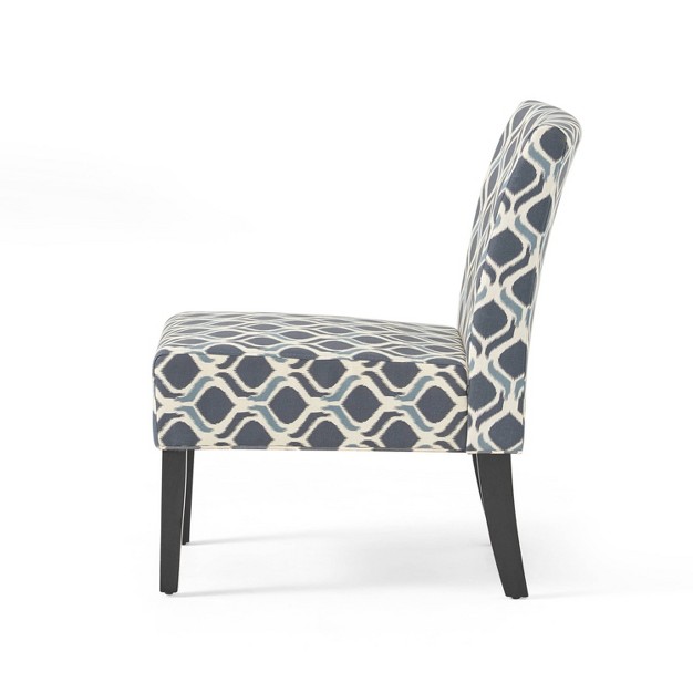 Saloon Fabric Print Accent Chair Christopher Knight Home