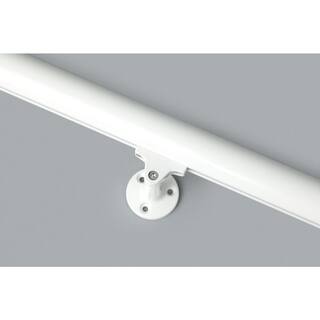 Dolle Prova White Aluminum 79 in. Long Handrail Kit 86343