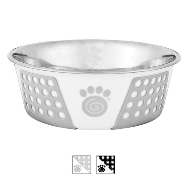 PetRageous Designs Fiji Non-Skid Stainless Steel Bowl