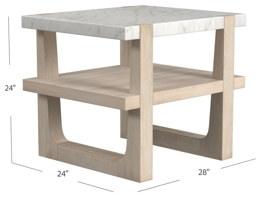 Newport Rectangular End Table   Transitional   Side Tables And End Tables   by BASSETT MIRROR CO.  Houzz