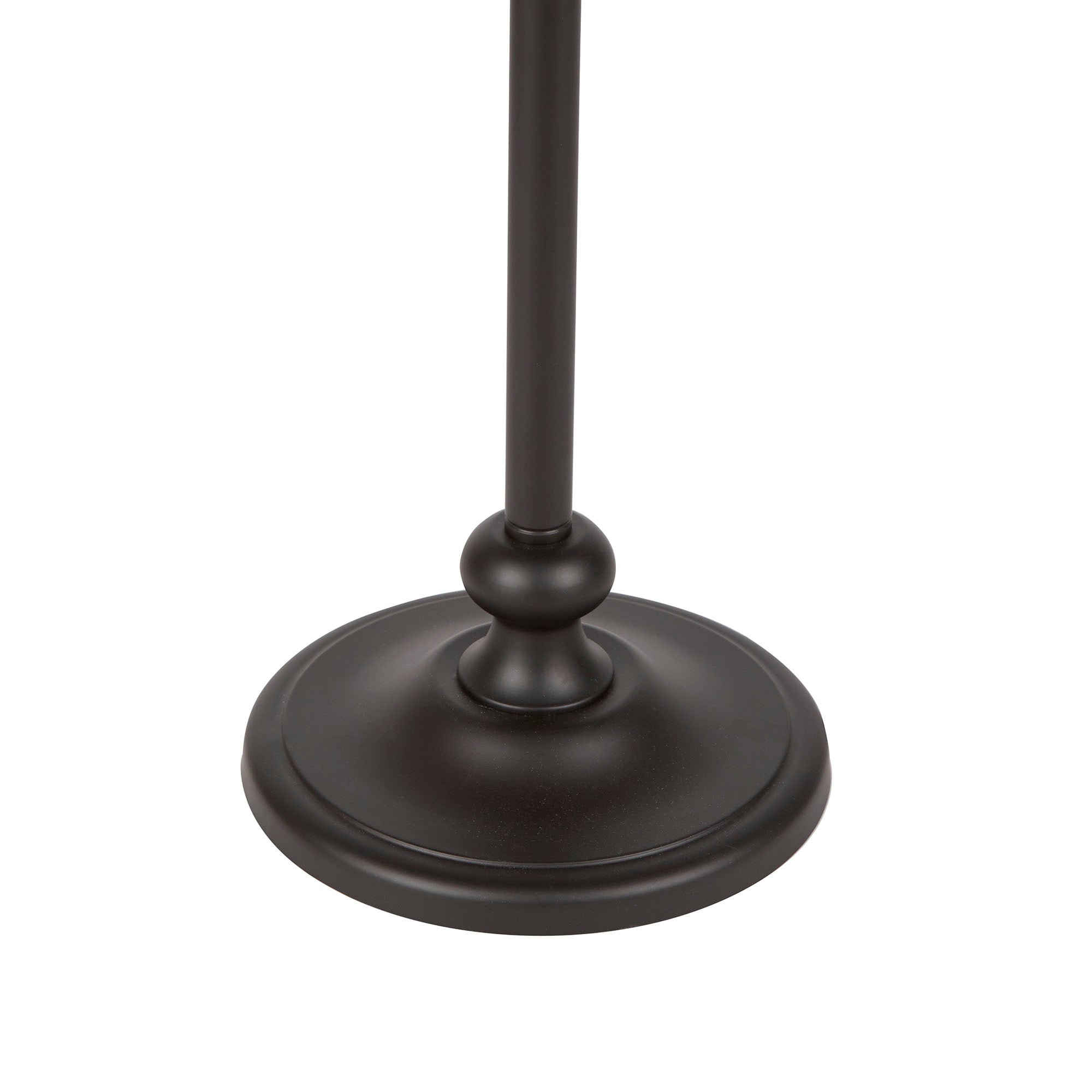 Mainstays Black Metal Table Floor Lamp with White Shade