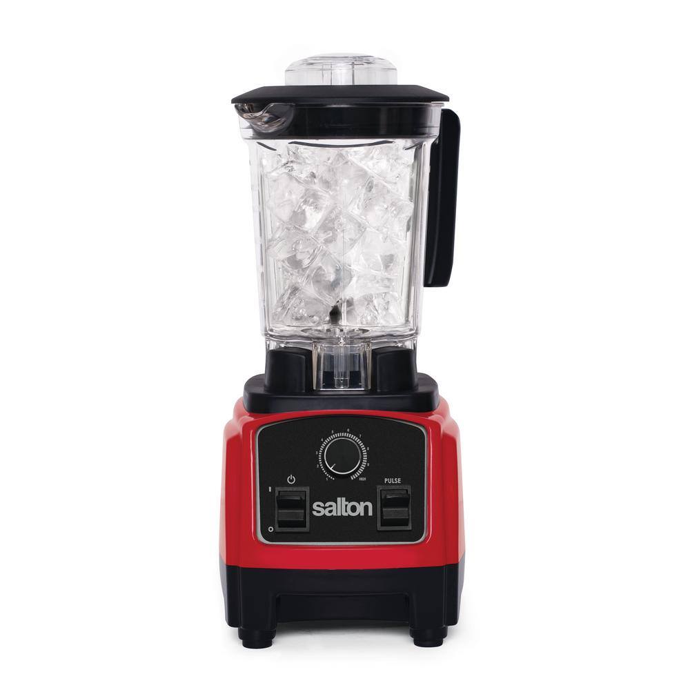 Salton 40.5 oz. 50-Speed Compact Harley Pasternak Red with Stainless Steel Blades Countertop Power Blender BL1638R