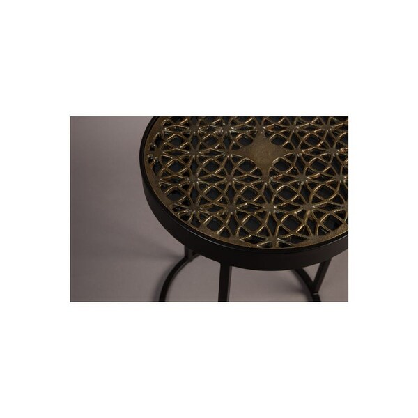 Dutchbone Sari Geometric Pattern Top Accent Table