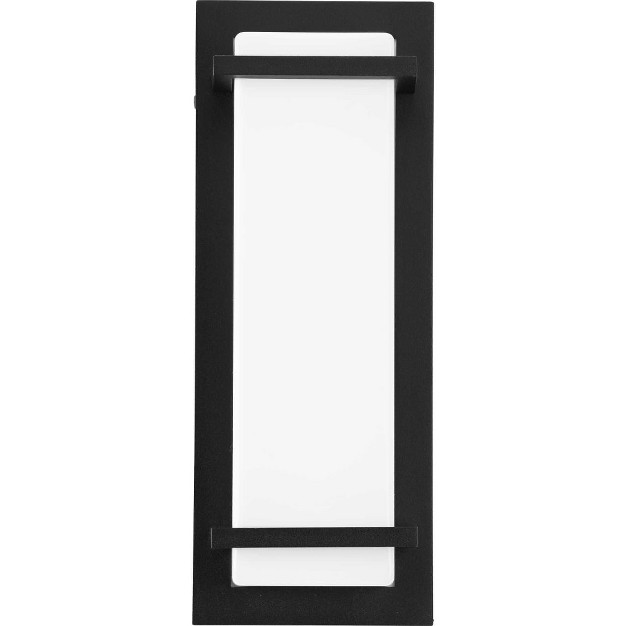 Progress Lighting Z 1080 Led Outdoor Sconce 1 Light Wall Light Black Finish Acrylic Shade