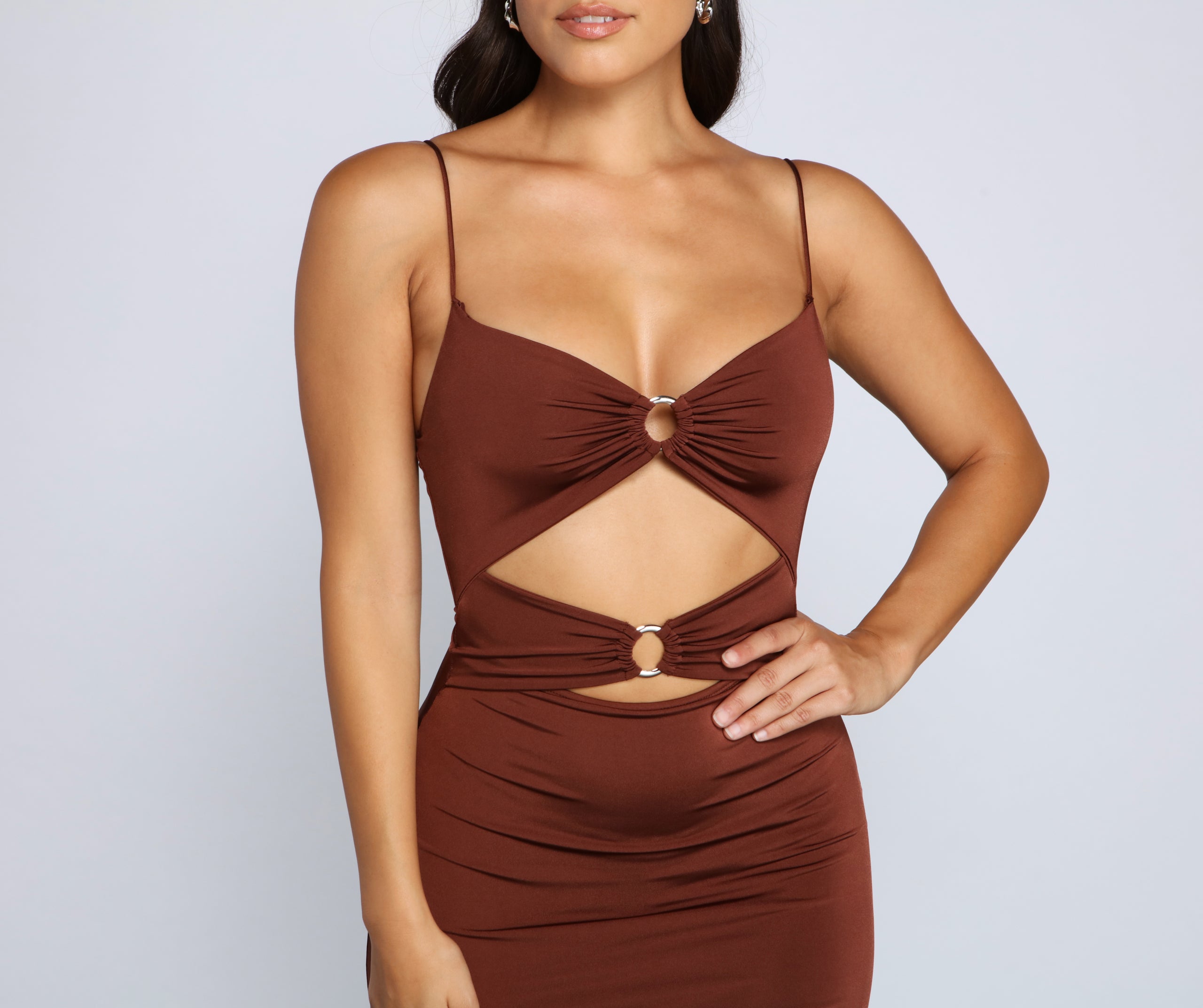 Bold Stunner Cutout Mini Dress