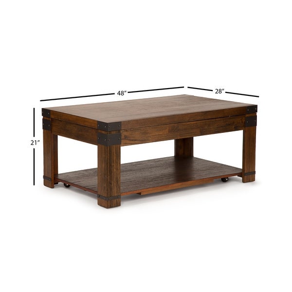 Aldridge 48-Inch Rectangle Lift Top Coffee Table by Greyson Living