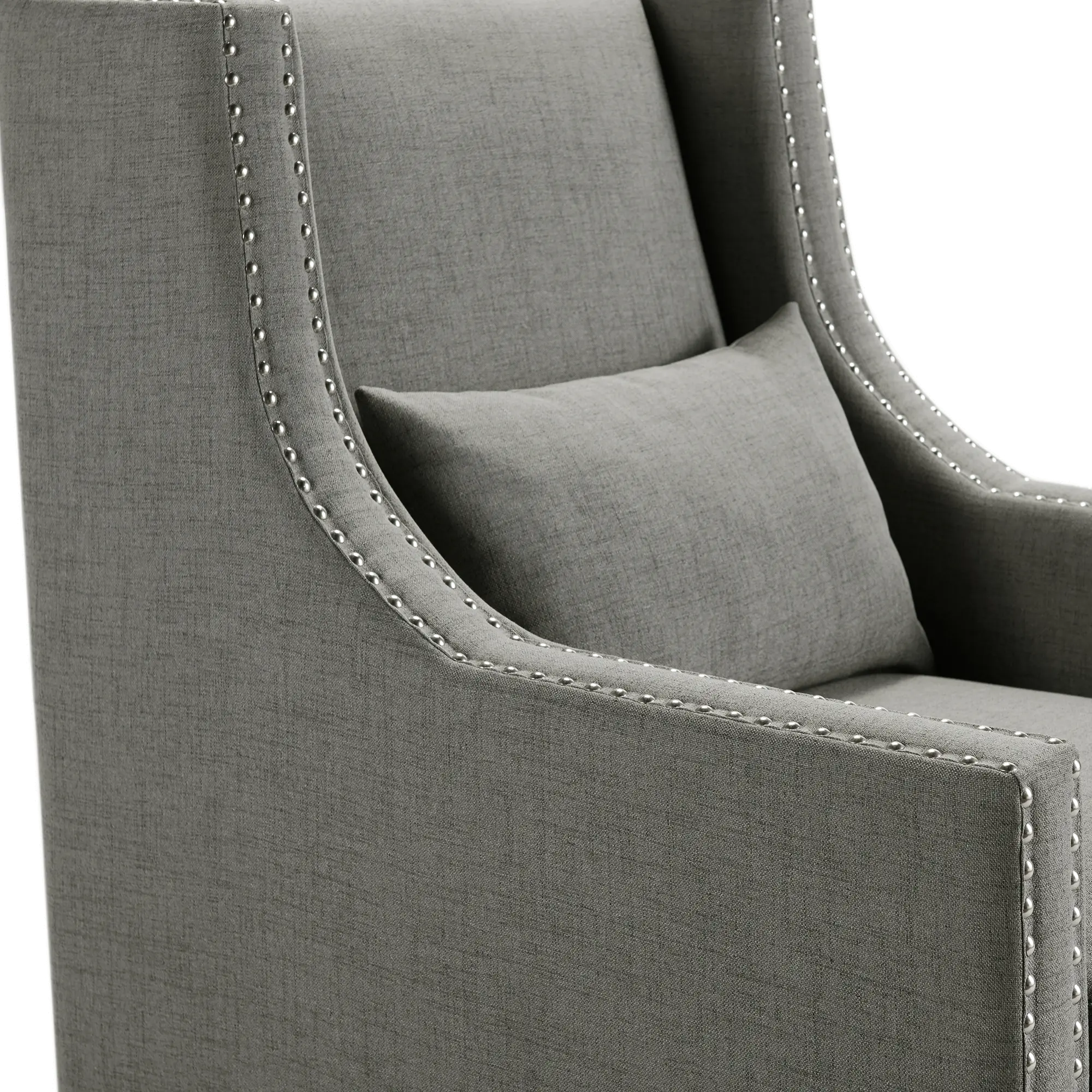 Whittier Modern Westin Charcoal Gray Accent Chair