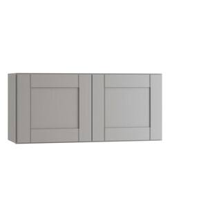 MILL'S PRIDE 110.5 in. W x 24 in. D x 90 in. Vesuvius Gray Shaker Stock Ready to Assemble Base Kitchen Cabinet Laundry Room LDRY-1T110-RVG