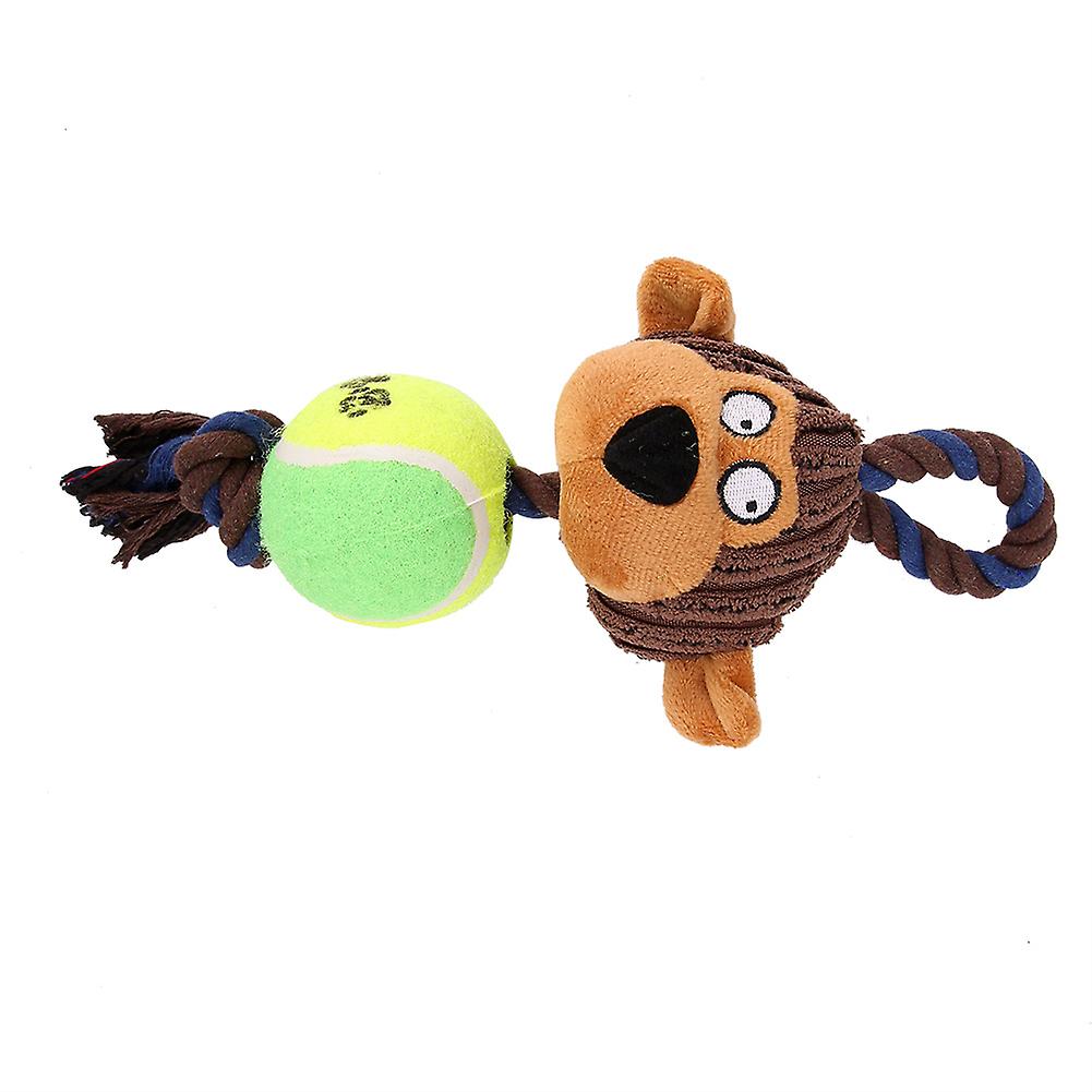 Soft Cute Animal Pattern Teething Toy Dog Training Toy Chewing Toy For Dog  (monkey)