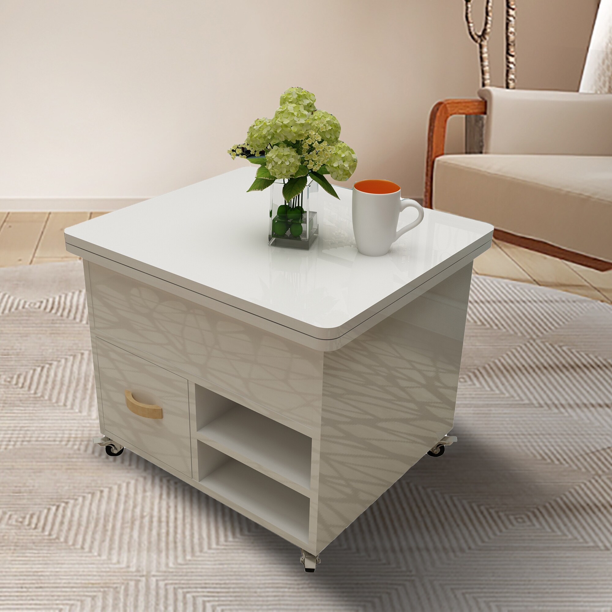 JASIWAY Modern Lift Top Coffee Table with Storage