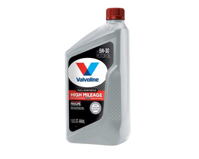 Valvoline Full Synthetic High Mileage 5W-30 Motor Oil， 1 Quart - VV179