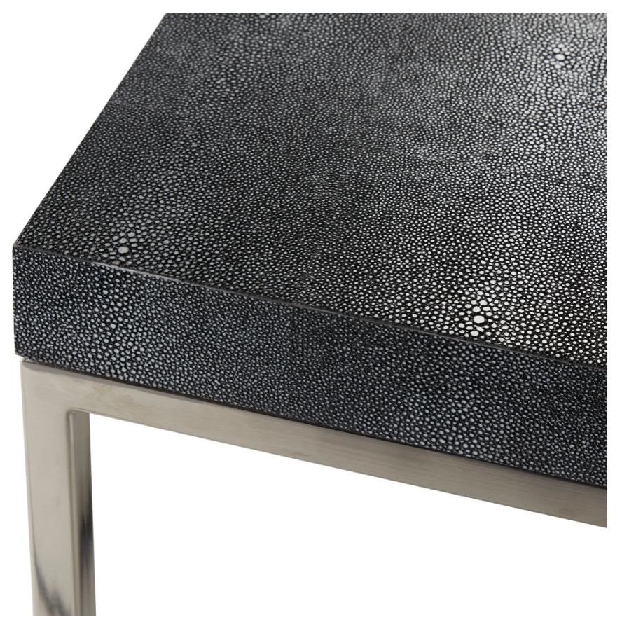 Gray Shagreen Metallic Legs Console Table  Andrew Martin Fay   Contemporary   Console Tables   by Oroa   Distinctive Furniture  Houzz