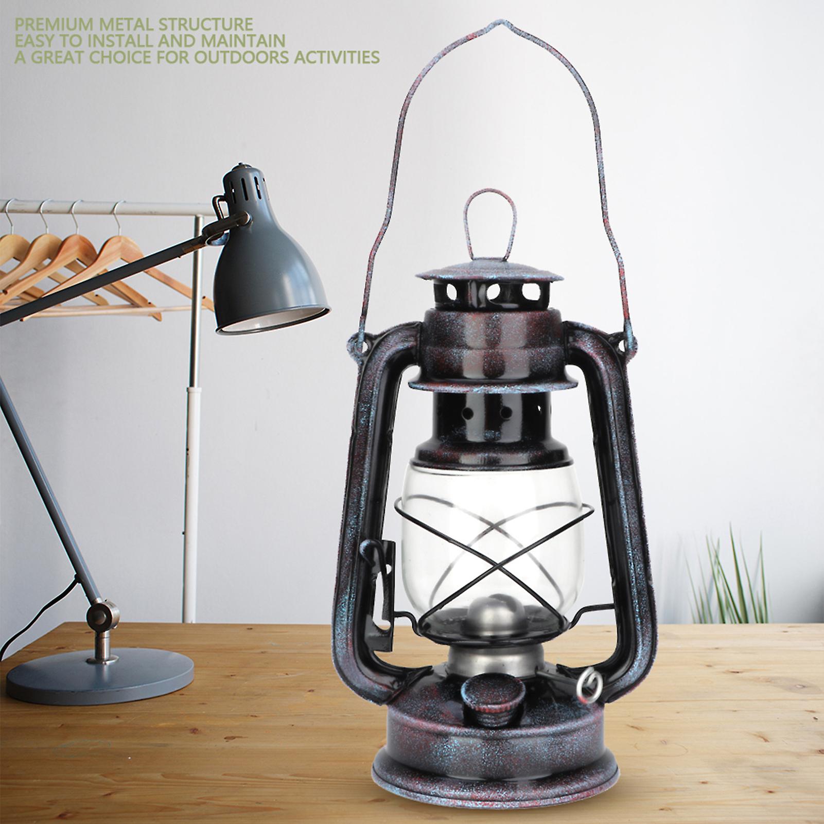 24cm Classic Kerosene Lamp Vintage Kerosene Lantern Oil Lamp Portable Outdoor Camping Lights