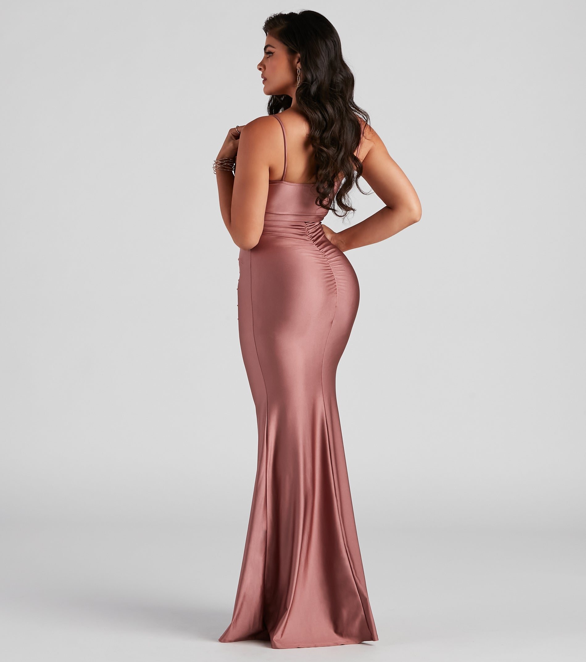 Hazel-Anne Formal Ruched Mermaid Dress