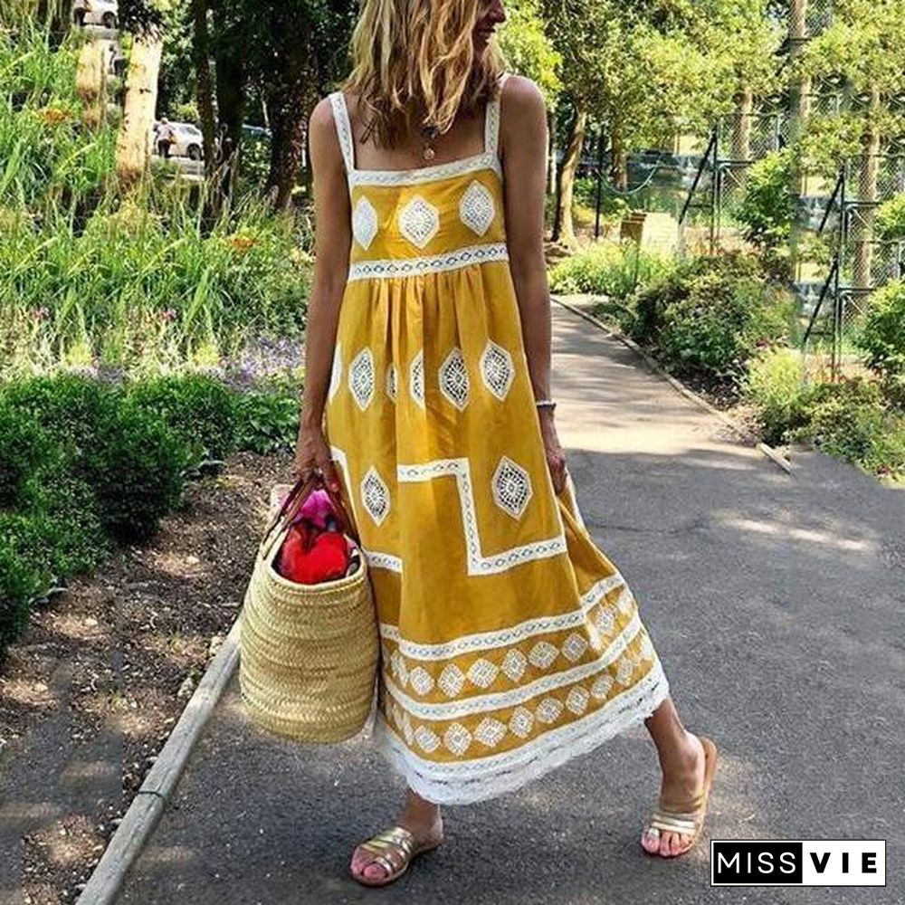 Bohemian Loose Casual Large Size Dress